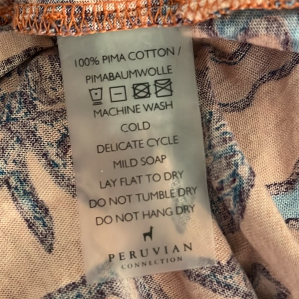 Peruvian Connection Floral Pima Cotton Dress - Picture 11 of 11